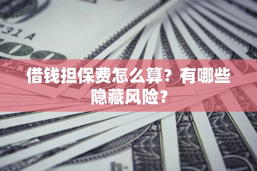 济南借钱担保费怎么算？有哪些隐藏风险？