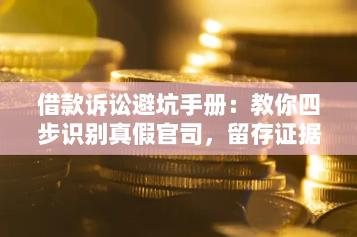 济南借款诉讼避坑手册：教你四步识别真假官司，留存证据不踩雷