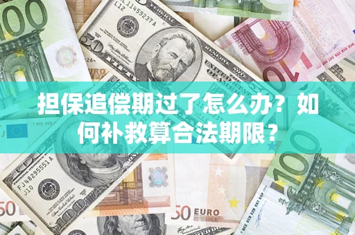 济南担保追偿期过了怎么办？如何补救算合法期限？