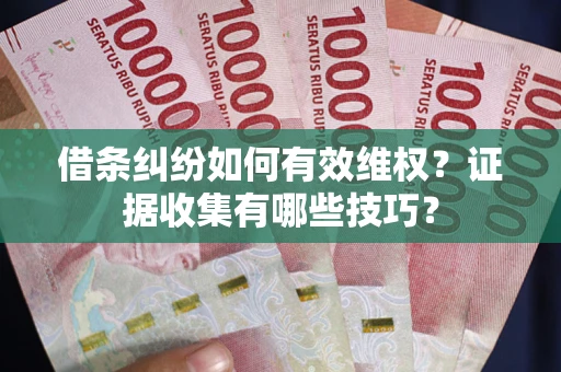 济南借条纠纷如何有效维权？证据收集有哪些技巧？