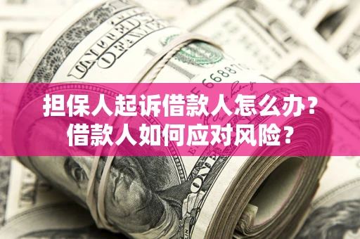 济南担保人起诉借款人怎么办？借款人如何应对风险？