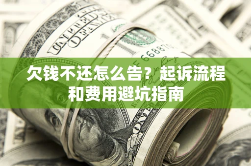 济南欠钱不还怎么告？起诉流程和费用避坑指南